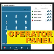 Telinta’s brandable Desktop Softphone includes an Operator Panel to help your Hosted PBX users.